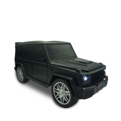 BassWagon: Rugged G Wagon Inspired Design Big Size Solar-Powered Bluetooth Speaker with Portable Wireless Speaker with Flashlight, USB, FM Radio & Outdoor-Friendly Build (colour may vary)