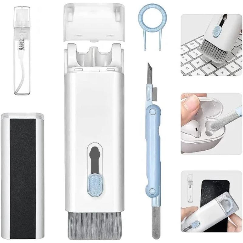 CleanTech: 7-in-1 Electronic Gadget Cleaning Tool & Multipurpose Device Cleaner for Laptops, Macbooks, Smartphones, Keyboards, Gaming PC & AirPods