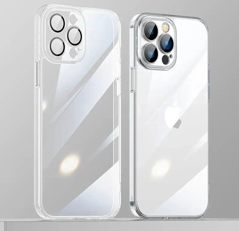 iPhone Never Yellowing Silicone Transparent Back Cover with Camera Protection