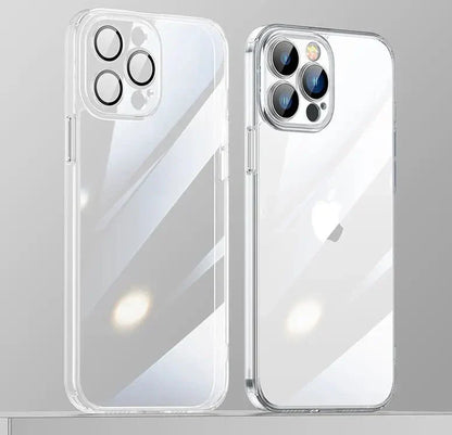 iPhone Never Yellowing Silicone Transparent Back Cover with Camera Protection