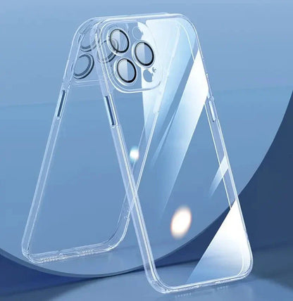 iPhone Never Yellowing Silicone Transparent Back Cover with Camera Protection