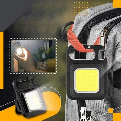 Lumi: Magnetic Keychain Mini LED Torch with Hook, Type-C port, Bottle Opener & Kickstand