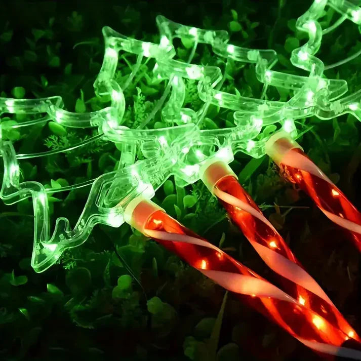 Twinkly: Solar LED Christmas Tree Garden Lights, Waterproof Outdoor Décor with Auto On/Off, 8 Modes & Festive Glow for Pathways, Patios, Yard