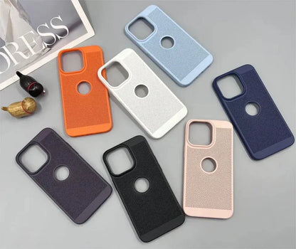 Heat dissipation iPhone Back Cover With Apple Brand Showoff