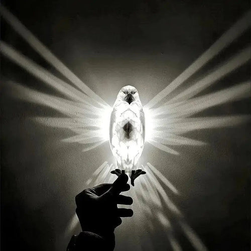 Raptor: Wall-Mounted 3D Eagle Shadow LED Lamp for Night Light & Statement Décor