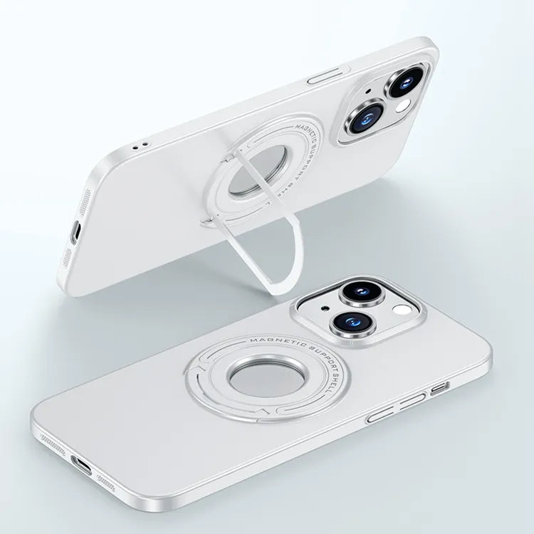 iPhone 14 MagSafe Charging Luxury Back Cover With Invisible Kickstand
