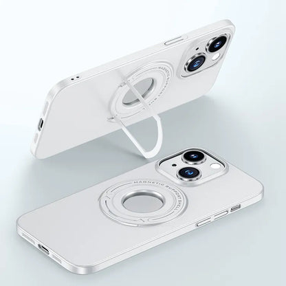 iPhone 14 MagSafe Charging Luxury Back Cover With Invisible Kickstand
