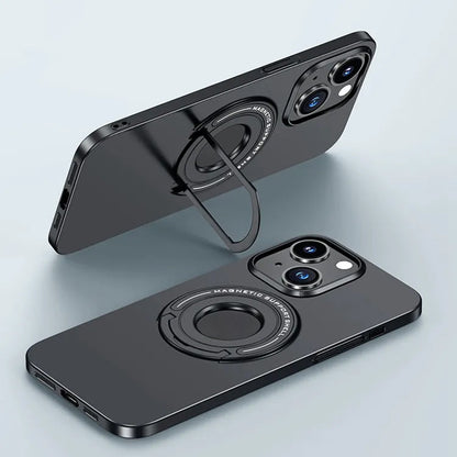 iPhone 14 MagSafe Charging Luxury Back Cover With Invisible Kickstand