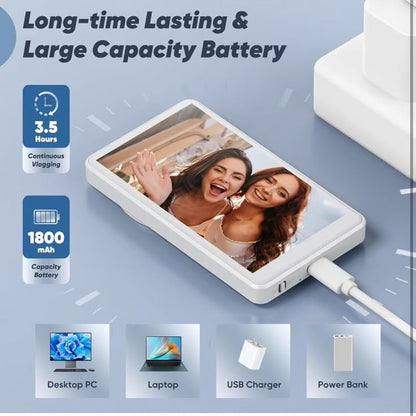 Camio: Magnetic Wireless Selfie Monitor & Rear Camera Preview Screen with 1080P Recording for iPhone & Android, Vlogging, TikTok & Live Streaming
