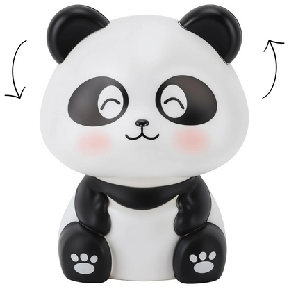 Wobble: Solar-Powered Cute Panda Bobblehead for Car Dashboard & Desk Decor