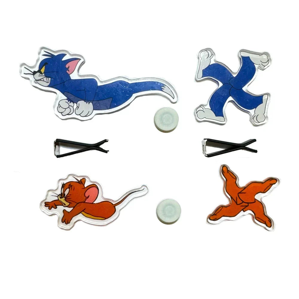 Chase: Tom & Jerry AC Vent Spinner – Animated Cat & Mouse Chase Decor for Car Air Vents, Universal Fit for All Vehicles