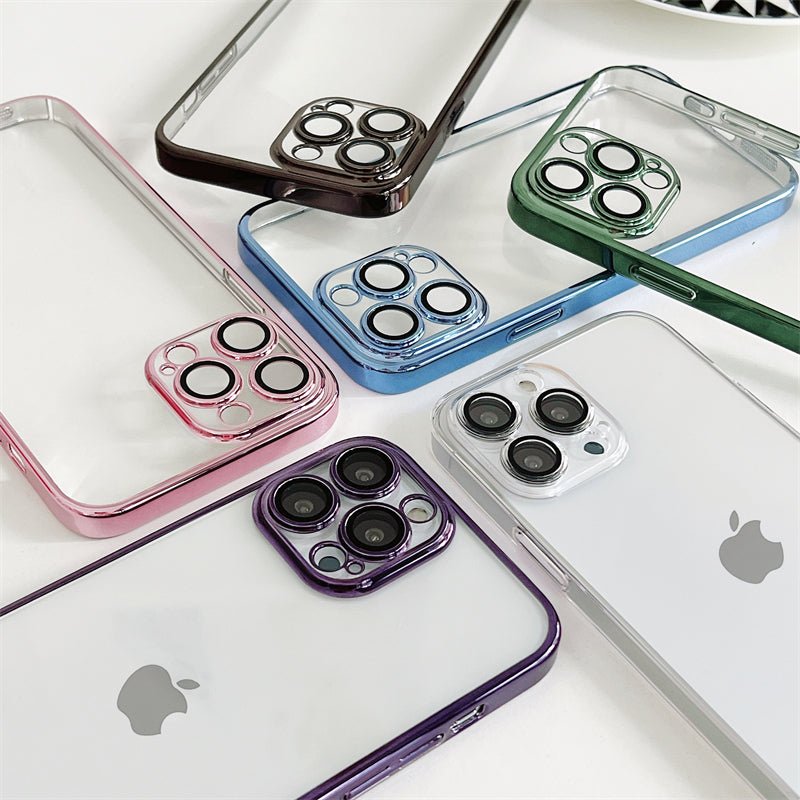 iPhone Never Yellowing Silicone Transparent Back Cover with Camera Protection