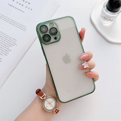 iPhone Never Yellowing Silicone Transparent Back Cover with Camera Protection